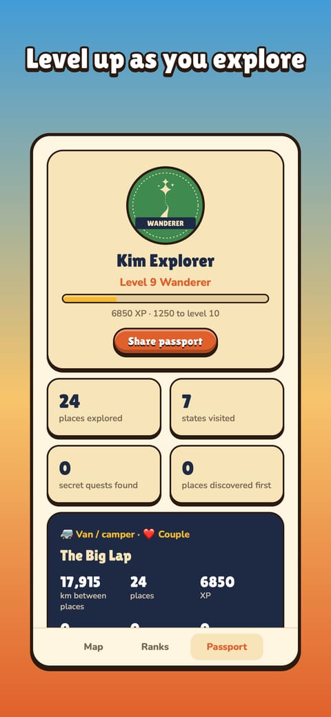 Explorer passport
