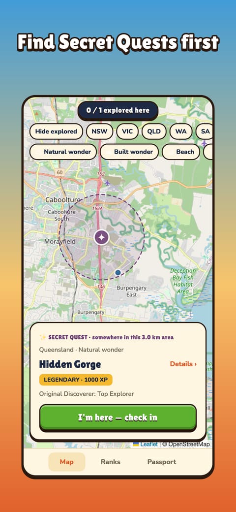 Secret Quest search area
